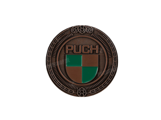 Badge / embleem Puch logo brons met emaille 47mm RealMetal main